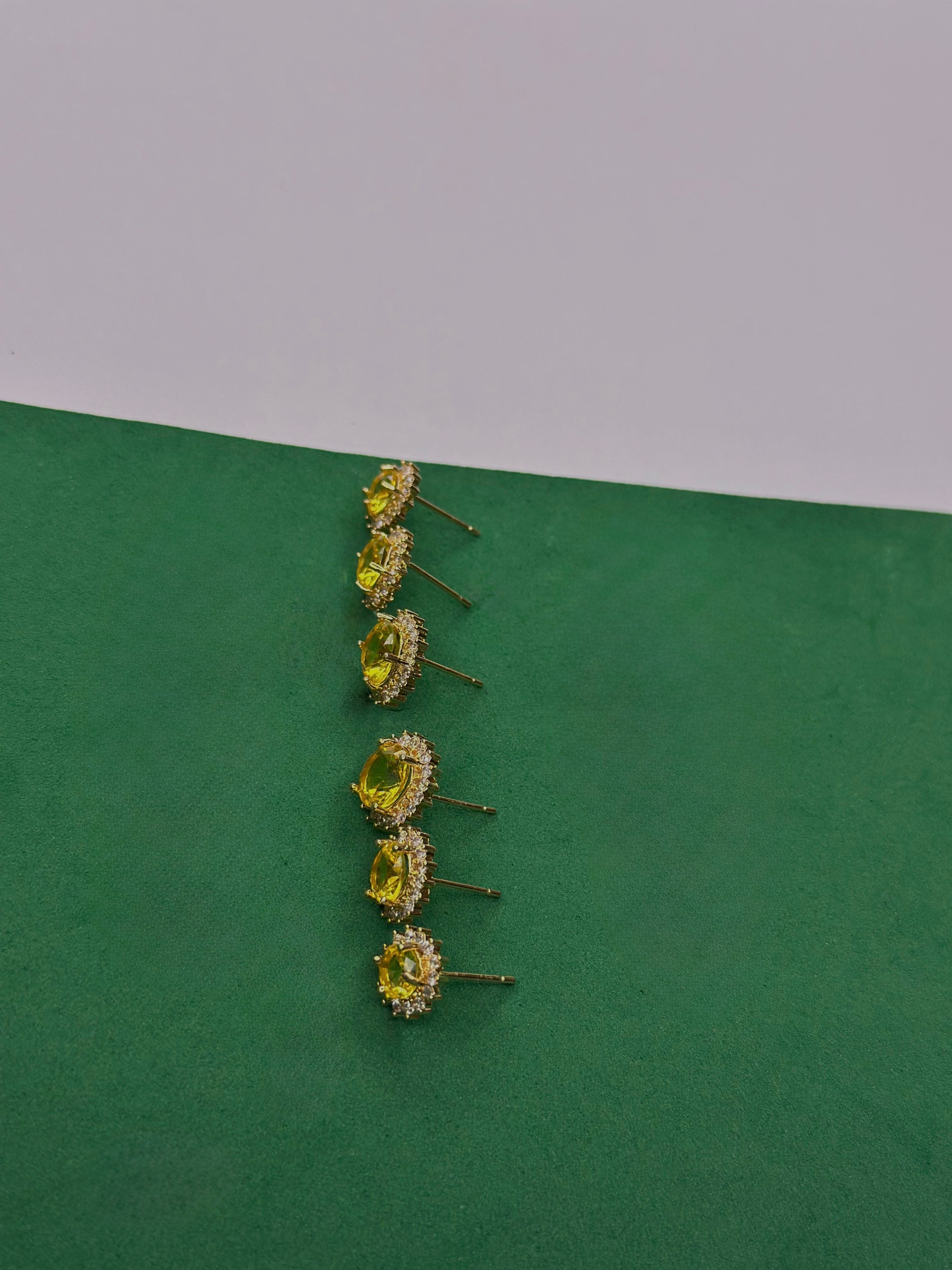 Trio de Brincos Solare Yellow Fancy