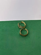 Brinco Prego Cravejado Dourado