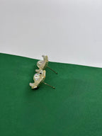 Brinco Flor com Madre Pérola e Pérola Shell