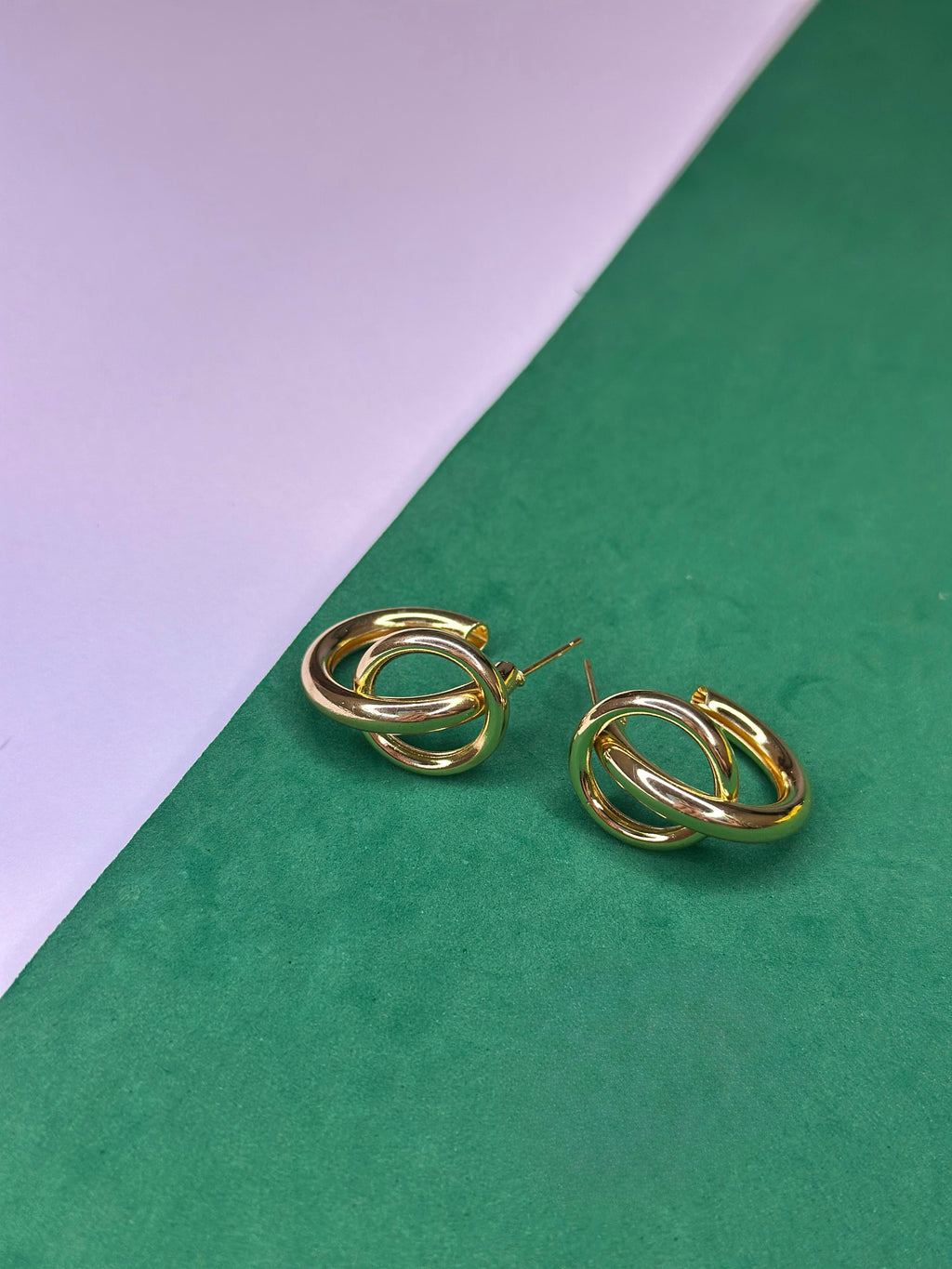 Brinco Elo Duplo Dourado