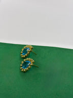 Brinco Gota Azul Royal