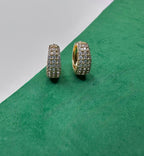 Brinco Dourado com Zircônia