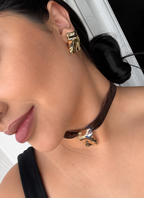 CONJUNTO CHOCKER VELUDO ORGANICA