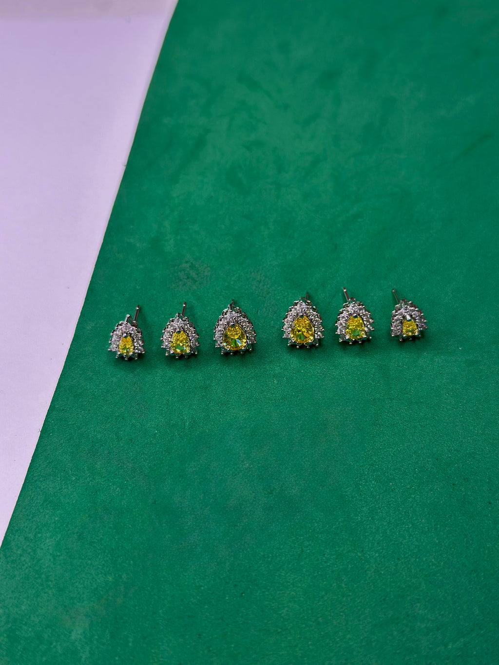 Trio de  Brincos Gota Radiante