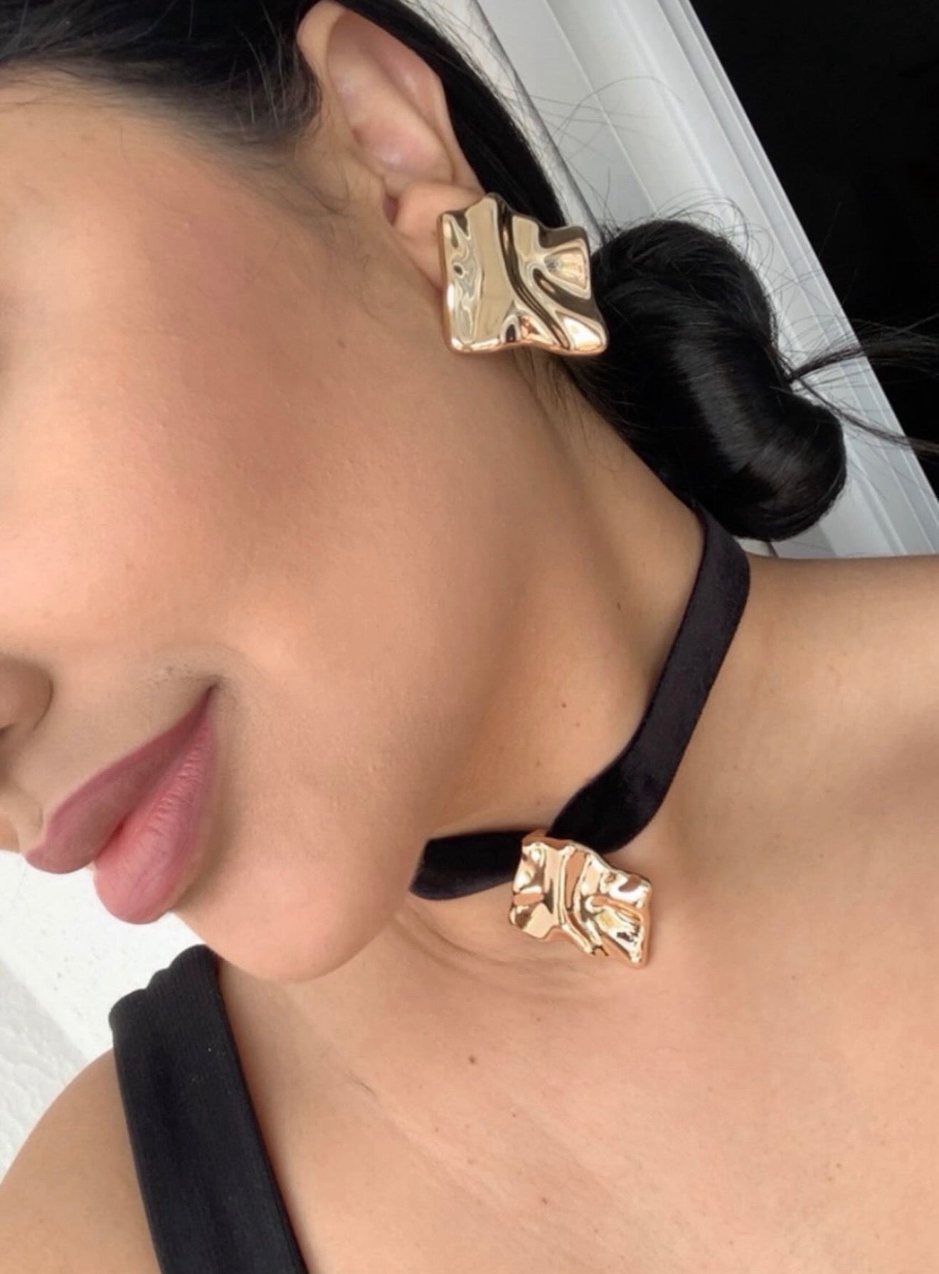 CONJUNTO CHOCKER VELUDO ORGANICA