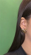Brinco Flor Aurora Dourado